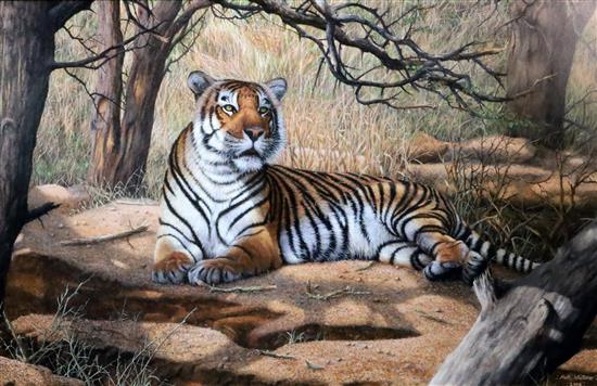 Mark Whittaker (b.1964) Hunters Day Off, signed and dated 2004, inscribed verso, 55.5 x 86cm